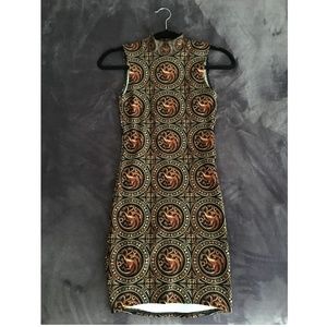 Black Milk TARGARYEN HIGH NECK TOASTIE DRESS - XS